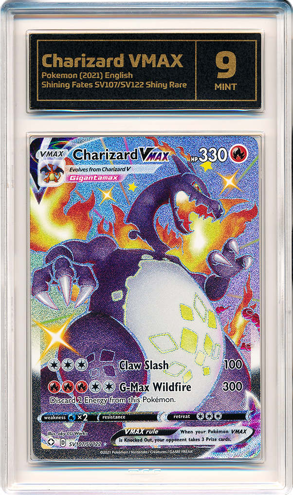 Recently graded TCG card