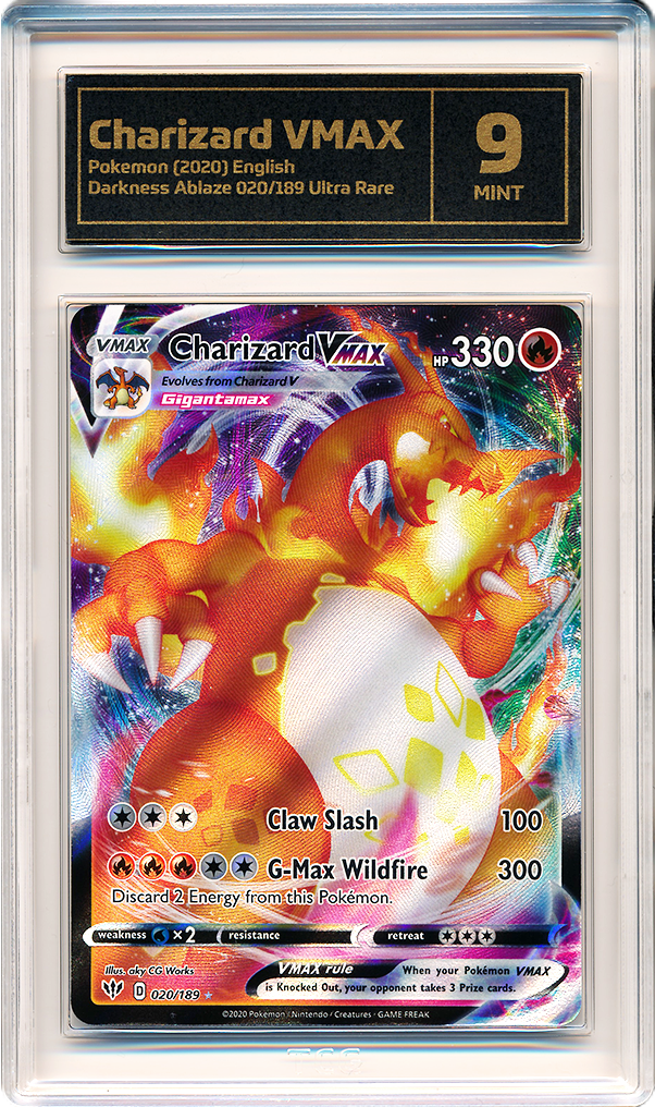 Recently graded TCG card