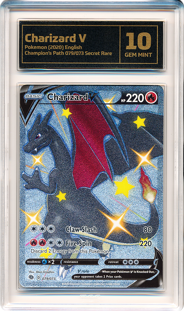 Recently graded TCG card