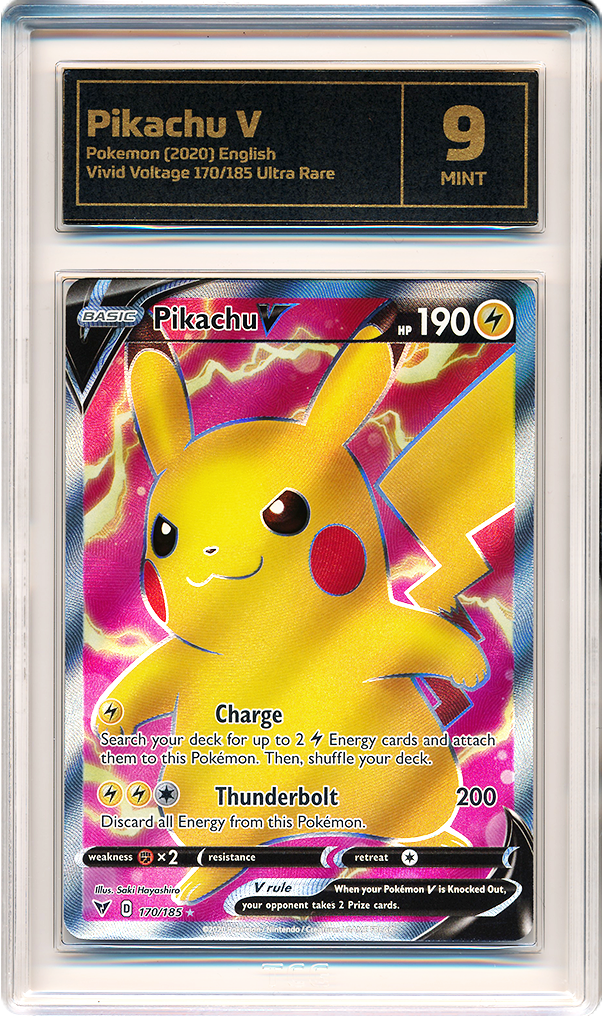 Recently graded TCG card