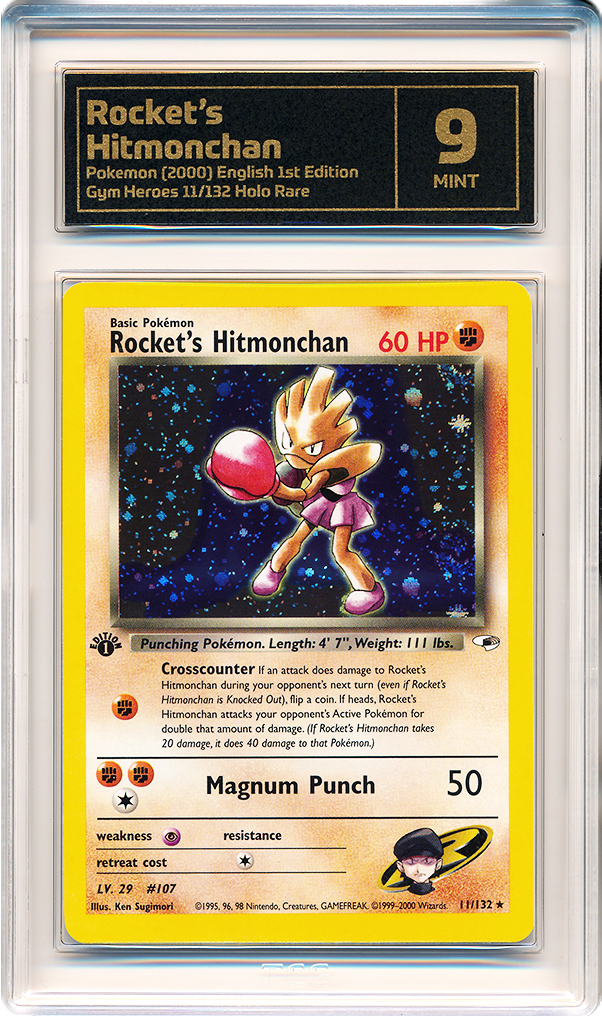 Recently graded TCG card